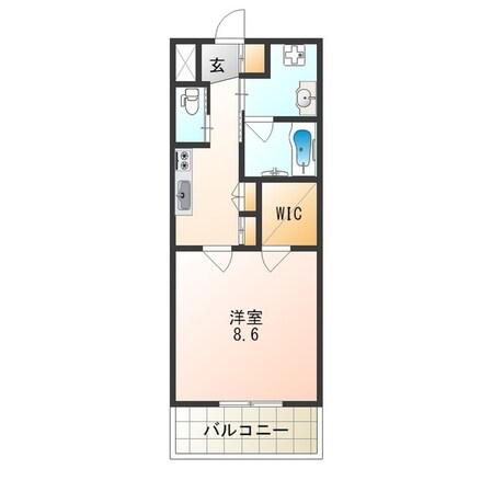 平野駅 徒歩2分 9階の物件間取画像